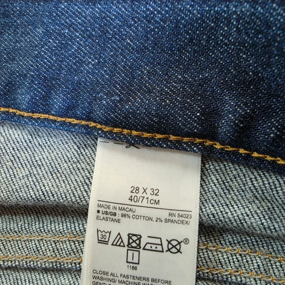 NEW! Banana Republic Jeans Men‎ 28/32 Dark Blue Straight Fit Stretch Legacy
